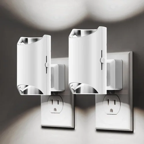 Vista 8 de L LOHAS LED Las luces nocturnas se enchufan en la pared, luz nocturna regulable 0-100LM Dusk to Dawn Sensor, Soft White 3000K, Plug in Nightlights