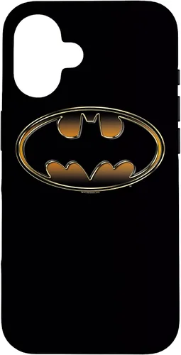 Vista 32 de Batman Funda protectora en relieve negra y dorada para iPhone 17