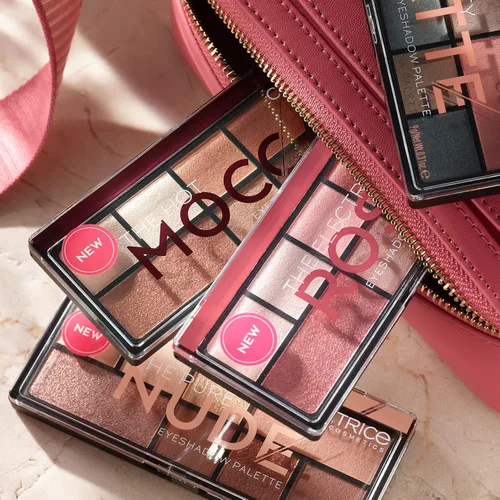 Vista 9 de Catrice La paleta de sombras de ojos de rosas eléctricas, 8 tonos rosados y neutros altamente pigmentados, mate, metálico y brillante, fabricado