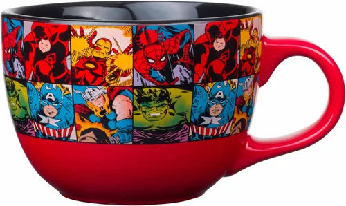 Vista 17 de Silver Buffalo Marvel Deadpool Nerdin Since the 90s Taza de Cerámica Camper, 20 Onzas Desde el, 0.59 Litros