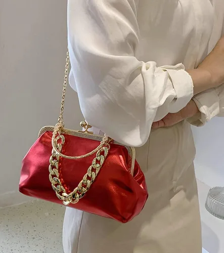 Vista 2 de Bolso de mano de noche para mujer, bolso de mano con asa superior con purpurina y asa superior, bolso cruzado de hombro, bolsa de noche 2023