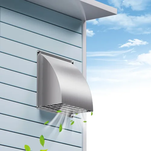 Vista 13 de HG Power Cubierta de ventilación de secadora de 4 pulgadas exterior con Negro