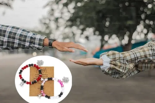 Vista 3 de ZhxshwHdd Pulseras a juego para mejores amigos, araña, parejas, relación, mejores amigos, pulseras a juego para Bf y novia, pulseras de amistad