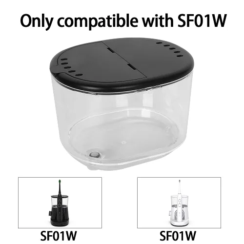 Vista 4 de Piezas de repuesto para irrigador oral Waterpik Sonic Fusion Portable Water Flosser SF-01W SF-01 válvula de junta de depósito (SF-01W tanque negro)