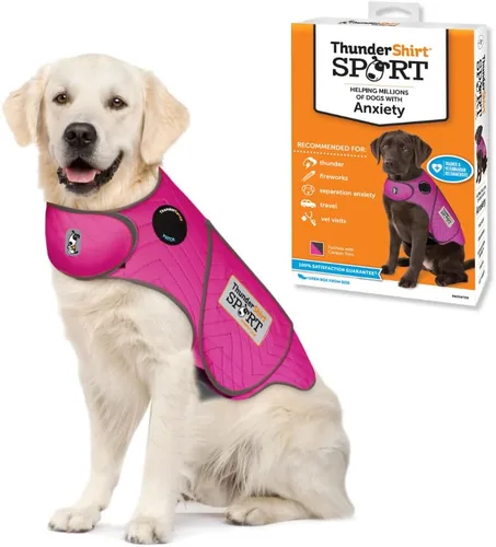 Vista 16 de Chaqueta de ansiedad deportiva para perro, Fucsia