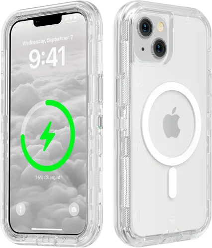 Vista 58 de Follaroma Funda para iPhone 11, Compatible con MagSafe, Fundas de Teléfono de Protección Resistente a Prueba de Golpes de Servicio Pesado