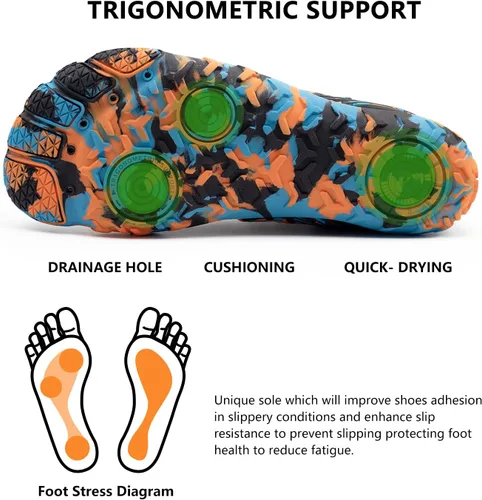 Vista 3 de Zapatos de agua para hombre y mujer, secado rápido, atléticos, zapatos deportivos para exteriores, surf, kayak, caminar, senderismo