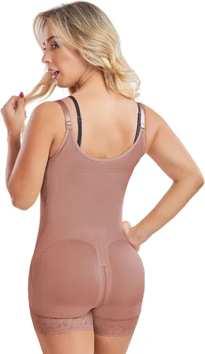 Vista 2 de Fajas Colombianas Reductoras y Moldeadoras moldeador corporal posparto para mujer, ropa de compresión postcirugía