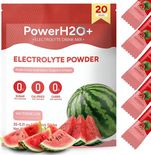 Vista 8 de 20 paquetes de electrolitos en polvo sin azúcar, 5 sabores líquidos diarios IV paquetes de hidratación, mezcla de bebidas con electrolitos, paquete