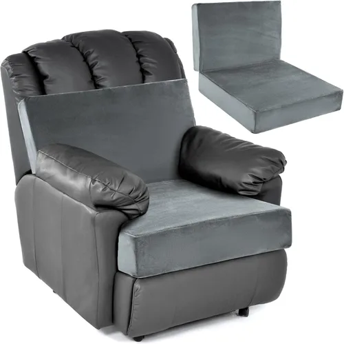 Vista 15 de HOMBYS Cojines de espuma para sillas reclinables para ancianos, almohadillas de silla de 4 pulgadas de grosor con soporte de respaldo para silla