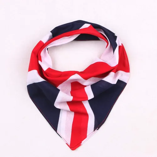 Vista 3 de W-FIGHT - Pañuelo unisex con bandera británica Union Square para fanáticos del fútbol, pañuelo de baile de hip hop, como se muestra en la imagen.