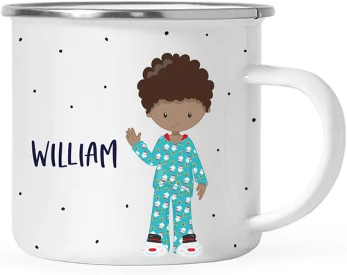 Vista 13 de Andaz Press Taza de café de acero inoxidable con nombre personalizado de 11 onzas para niños, 1 paquete, taza de Navidad personalizada