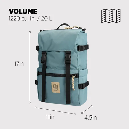Vista 70 de Topo Designs Rover Pack Clásico, asfalto/negro, Tamaño único, Rover Pack Clásico