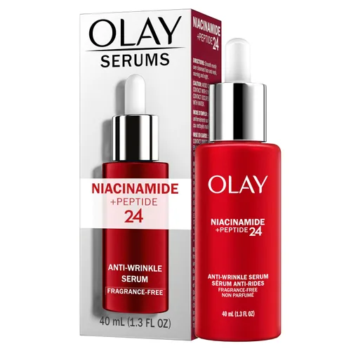 Vista 5 de Olay Niacinamide + Peptide 24 Suero antiarrugas, sin fragancia, 1.3oz FL