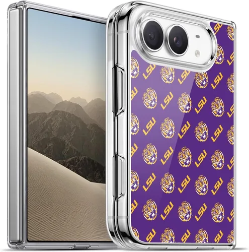 Vista 21 de Head Case Designs Funda de gel suave con licencia oficial de la Universidad Estatal de Louisiana LSU Camou compatible con Apple iPhone 7 Plus/iPhone