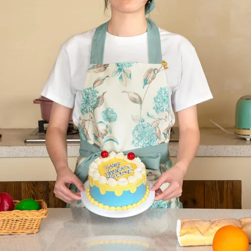 Vista 2 de NEOVIVA Delantales de cocina con bolsillos para mamá y yo, delantales a juego para padres e hijos, regalos para Acción de Gracias, Navidad