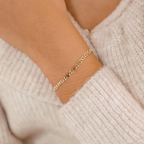 Vista 6 de ABDOT Pulseras delicadas de oro para mujer, pulseras chapadas en oro de 14 quilates para mujer, juegos de pulseras apilables de oro, pulseras