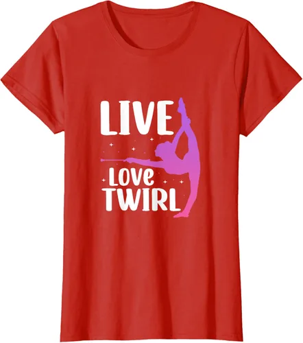 Vista 53 de Camiseta Twirl Baton Twirling Twirler Majorettes, Negro