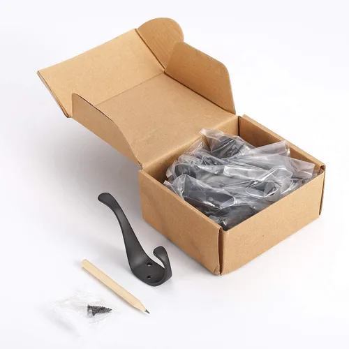 Vista 4 de Ambipolar Paquete de 10 ganchos elegantes para colgar abrigos, para colgar abrigos, percheros, bolsos, sombreros con tornillos