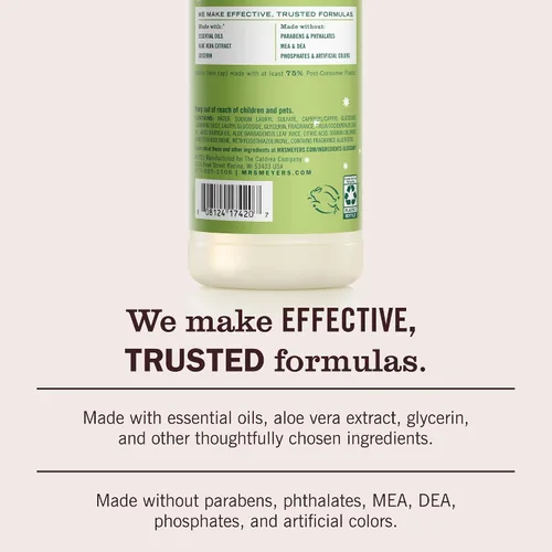 Vista 5 de Mrs. Meyer's - Detergente líquido para platos, aroma a pinos de Iowa, fórmula biodegradable, edición limitada, paquete de 3 unidades, 16 fl oz