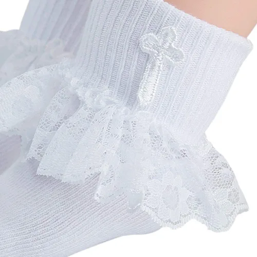 Vista 7 de Booulfi Baby Boy Shoes Baptism Christening Shoes and Socks Set 0-18 M Newborn Wihte Shoes for Infant