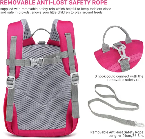Vista 5 de MOUNTAINTOP Mochila infantil para niños y niñas, bolsa de jardín de infantes preescolar