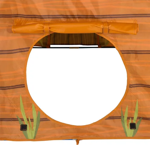 Vista 7 de Pacific Play Tents 61804 Kids Hunt'n Cabin Tent Playhouse, 39 x 27 x 43 pulgadas, marrón