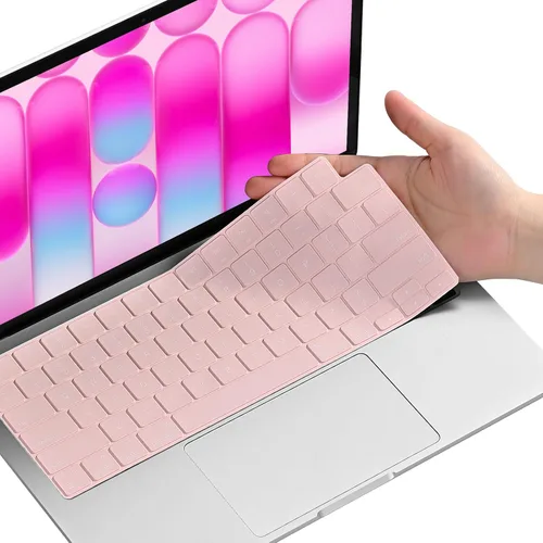 Vista 11 de EooCoo Funda de teclado para MacBook Neo, Pro 14/16, Air 13/15, color negro