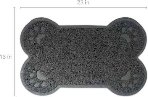 Vista 6 de Eurow Tapete de PVC para gatos y perros para cajas de arena y áreas de alimentación, antideslizante, a prueba de fugas, limpiador de patas de malla
