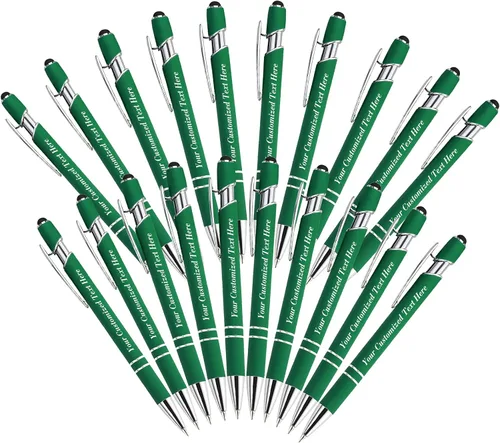Vista 36 de Bolígrafos personalizados con nombre, bolígrafos personalizados con punta de lápiz digital de 0.020 in, bolígrafo suave al tacto, grabado de texto