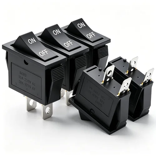 Vista 9 de Twidec /6 interruptores basculantes de 12 V de encendido/apagado de barco CA 6A/250V 10A/125V SPST 2 pines 2 posiciones interruptor de palanca