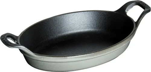 Vista 12 de Staub Plato para asar ovalado de 8 1/4 pulgadas, negro mate