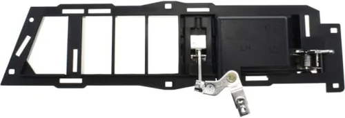 Vista 6 de Para Chevy C1500 Suburban Manija de puerta interior delantera lado del conductor bisel negro con palanca cromada 1992 1993 1994 Con botón