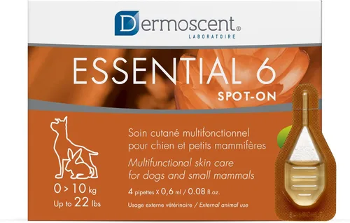 Vista 10 de Dermoscent Essential 6 spot-on - Cuidado de la piel para perros con caspa y alivio de alergias con aceite de vitamina E - Antipicazón para perros