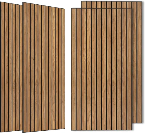 Vista 26 de Paquete de 4 paneles acústicos absorbentes de sonido, 47.2"x23.6" (47.2 x 23.6 pulgadas) paneles de amortiguación de sonido, paneles decorativos