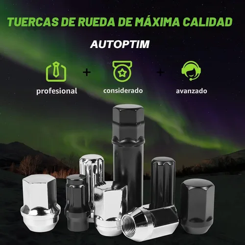 Vista 6 de AUTOPTIM Tuercas negras 9/16-18 – Reemplazo para Dodge Ram 1500 2002-2010, Dodge Durango 2004-2009, 20 piezas de altura de 1.54 pulgadas, hexagonal