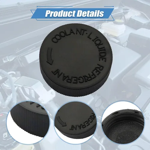 Vista 4 de NLQR Tapa de Depósito de Agua de Refrigerante del Radiador del Motor Negro, Compatible con Nissan Murano Rogue Versa Quest, Compatible con Infiniti