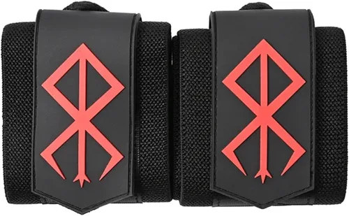 Vista 4 de Muñequeras de anime de 24 pulgadas para hombres y mujeres, 1 par cada uno, accesorios de gimnasio para levantamiento de pesas y mejorar