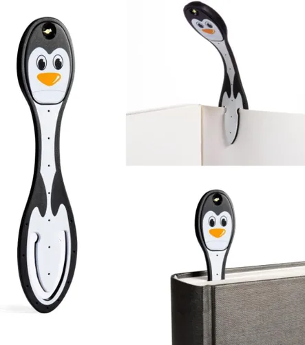 Vista 8 de Flexilight Pal - Luz de lectura 2 en 1, marcapáginas, luz LED con clip, lámpara de lectura para niños y adultos, accesorios de libro de regalo