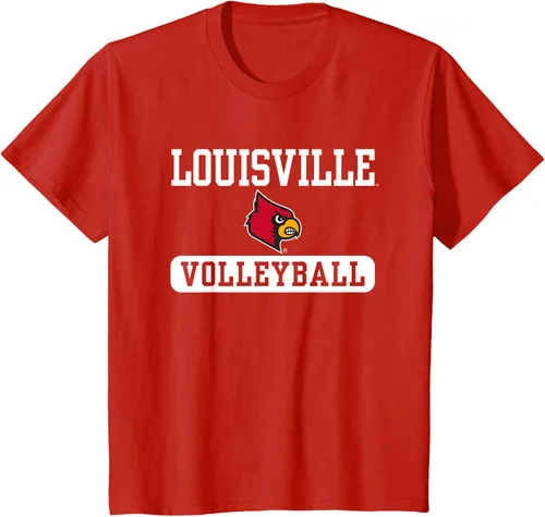 Vista 3 de Louisville Cardinals - Camiseta con licencia oficial de voleibol, Negro