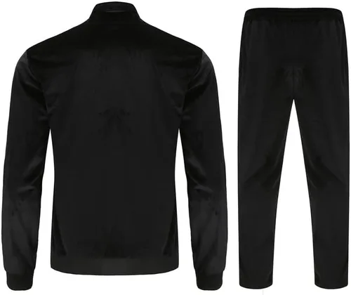 Vista 2 de KISSQIQI Velour Tracksuit Mens 2 Piece Velvet Zipper Jacket Drawtsring Waistband Sweatpants Sweatsuits Set Casual Outfits