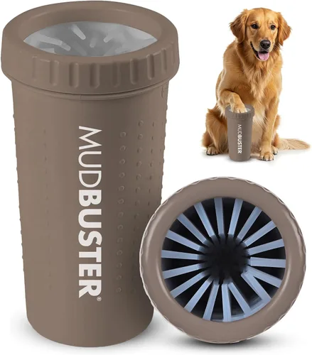 Vista 26 de Dexas MudBuster Limpiador Portátil de Patas de Perro - Calidad Premium, Azul, Tamaño Pequeño para Suministros y Accesorios para Mascotas