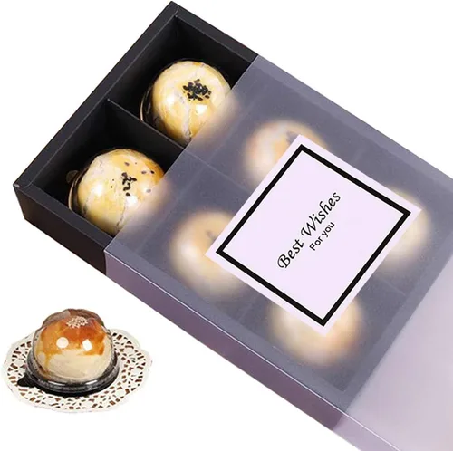 Vista 8 de 15 Paquetes de Cajas para Cupcakes con Insertos y Ventanas de Exhibición, Cajas de Regalo de Papel Kraft Marrón para Dulces, Contenedores
