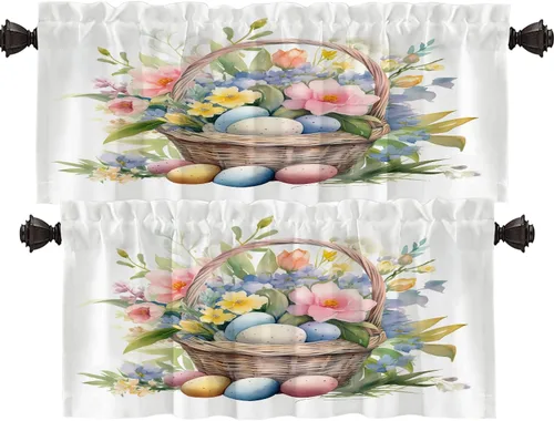 Vista 25 de Shrahala Cortinas blancas S inspiradoras para ventanas de cocina, cortinas negras con palabras cristianas para cafetería, cortinas opacas