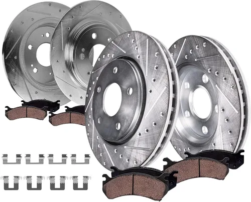 Vista 21 de Detroit Axle - Pinza de freno de disco del lado del conductor trasero de repuesto de pastillas de freno de cerámica para Lexus HS250h 2010 2011 2012
