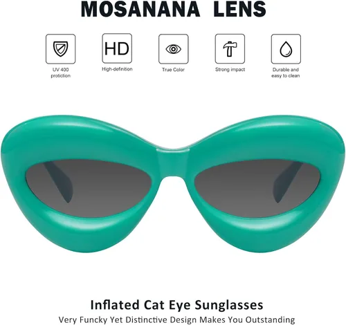Vista 2 de mosanana Gafas de sol infladas de ojo de gato para mujer Mod. Mia