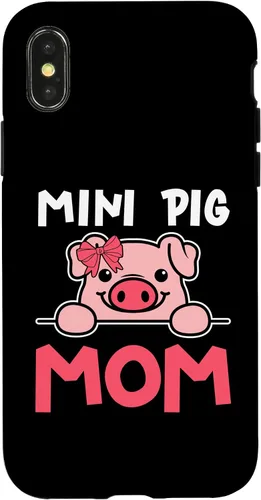 Vista 5 de Cute Mini Pig Mom Miniature Pig Owner Women Case for iPhone 16