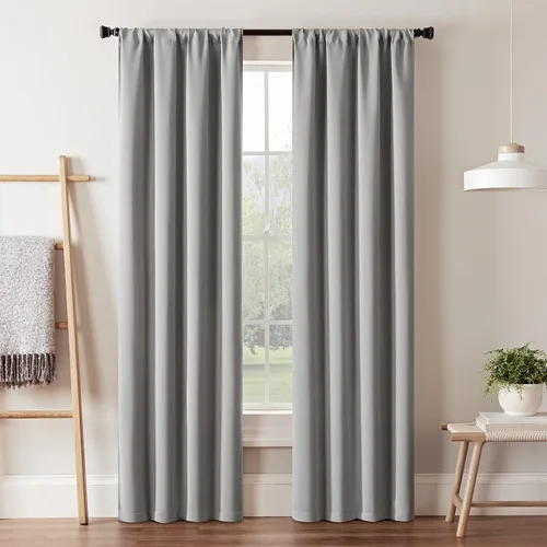 Vista 20 de Eclipse Darrell - Cortinas térmicas blackout para ventana, diseño moderno con ojales, para dormitorio o sala de estar (panel individual), 37 x 54