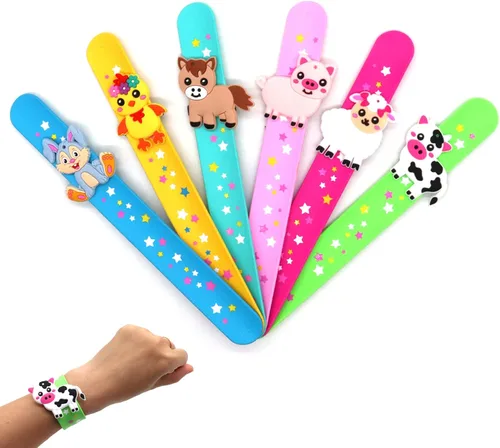 Vista 8 de Pulseras de dinosaurio para adolescentes, recuerdos de fiesta, con temática de dinosaurios, bolsas de regalos (paquete de 6) para adolescentes