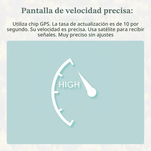 Vista 8 de Liiiyuan Velocímetro HUD, medidor de velocidad digital GPS con MPH, pantalla frontal para todos los coches, cable USB Plug & Play